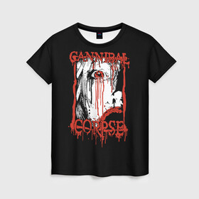 Женская футболка 3D с принтом Cannibal Corpse в Белгороде, 100% полиэфир ( синтетическое хлопкоподобное полотно) | прямой крой, круглый вырез горловины, длина до линии бедер | cannibal corpse | kreator | punk rock | slayer | sodom | анархия | блэк метал | гаражный рок | гранж | дэт метал | металл | панк рок | рок музыка | рок н ролл | рокер | треш метал | труп каннибал | тяжелый рок | хард рок