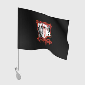 Флаг для автомобиля с принтом Cannibal Corpse в Белгороде, 100% полиэстер | Размер: 30*21 см | cannibal corpse | kreator | punk rock | slayer | sodom | анархия | блэк метал | гаражный рок | гранж | дэт метал | металл | панк рок | рок музыка | рок н ролл | рокер | треш метал | труп каннибал | тяжелый рок | хард рок