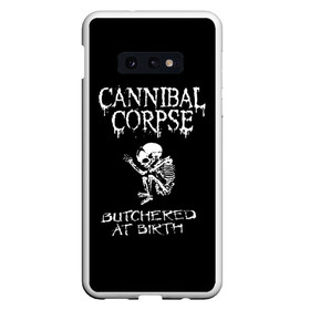 Чехол для Samsung S10E с принтом Cannibal Corpse в Белгороде, Силикон | Область печати: задняя сторона чехла, без боковых панелей | cannibal corpse | kreator | punk rock | slayer | sodom | анархия | блэк метал | гаражный рок | гранж | дэт метал | металл | панк рок | рок музыка | рок н ролл | рокер | треш метал | труп каннибал | тяжелый рок | хард рок