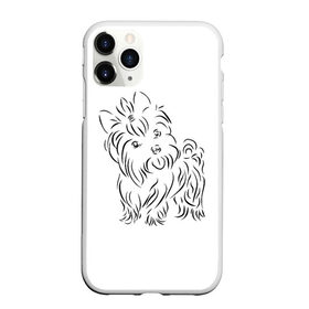 Чехол для iPhone 11 Pro Max матовый с принтом йорк в Белгороде, Силикон |  | dog | гав | животные | йорк | йоркширский терьер | милота | собака | собачка | терьер | фауна | хвостик | щенок | язык