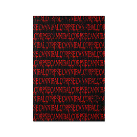 Обложка для паспорта матовая кожа с принтом Cannibal Corpse  в Белгороде, натуральная матовая кожа | размер 19,3 х 13,7 см; прозрачные пластиковые крепления | deth metal | дет метал | метал | паттерн | труп каннибала