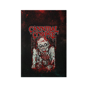 Обложка для паспорта матовая кожа с принтом Cannibal Corpse в Белгороде, натуральная матовая кожа | размер 19,3 х 13,7 см; прозрачные пластиковые крепления | canibal corpse | cannibal corpse | death metal | группы | дэт метал | канибал корпс | метал | рок