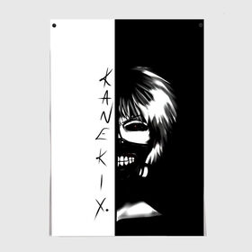 Постер с принтом Kaneki X. | Tokyo Ghoul в Белгороде, 100% бумага
 | бумага, плотность 150 мг. Матовая, но за счет высокого коэффициента гладкости имеет небольшой блеск и дает на свету блики, но в отличии от глянцевой бумаги не покрыта лаком | anime | kaneki ken | tokyo ghoul | tokyo ghoul: re | аниме | анимэ | гули | джузо сузуя | канеки кен | кузен йошимура | наки | нишики нишио | ре | ренджи йомо | ризе камиширо | токийский гуль | тоука киришима | ута