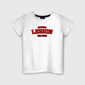 Детская футболка хлопок с принтом Imperial Legion - Skyrim в Белгороде, 100% хлопок | круглый вырез горловины, полуприлегающий силуэт, длина до линии бедер | skyrim | solitude | tes | varsity | видеоигры | империя | легион | скайрим | солитьюд | тамриэль