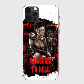 Чехол для iPhone 12 Pro Max с принтом Welcome to hell в Белгороде, Силикон |  | dark | darkness | elegancefly | phoenix | sheokate | vampire | вампир | готика | демон | кровь | тьма | феникс | фэнтези | череп