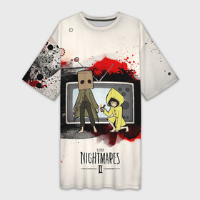 Платье-футболка 3D с принтом Little Nightmares 2 в Белгороде,  |  | manizha | далеровна | душанбе | евровидение | евровидение 2021 | манижа | певица | таджикистан | хамраева