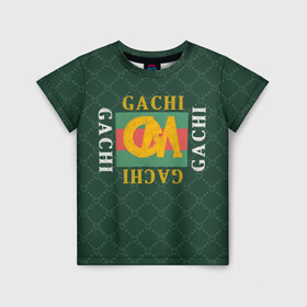 Детская футболка 3D с принтом GACHI бренд в Белгороде, 100% гипоаллергенный полиэфир | прямой крой, круглый вырез горловины, длина до линии бедер, чуть спущенное плечо, ткань немного тянется | aniki | billy | boss | boy | bucks | dark | deep | door | dungeon | fantasy | gachi | gachimuchi | gucci | gym | hundred | master | milos | muchi | next | ricardo | three | van | wee | билли | ван | гачи | гачимучи | гучи | гуччи 