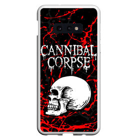 Чехол для Samsung S10E с принтом CANNIBAL CORPSE в Белгороде, Силикон | Область печати: задняя сторона чехла, без боковых панелей | Тематика изображения на принте: cannibal corpse | evisceration plague | hammer smashed face. | violence unimagined | дэт метал | музыка | рок | труп каннибала