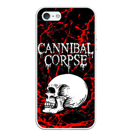 Чехол для iPhone 5/5S матовый с принтом CANNIBAL CORPSE в Белгороде, Силикон | Область печати: задняя сторона чехла, без боковых панелей | Тематика изображения на принте: cannibal corpse | evisceration plague | hammer smashed face. | violence unimagined | дэт метал | музыка | рок | труп каннибала