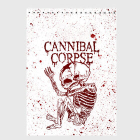 Скетчбук с принтом Cannibal Corpse в Белгороде, 100% бумага
 | 48 листов, плотность листов — 100 г/м2, плотность картонной обложки — 250 г/м2. Листы скреплены сверху удобной пружинной спиралью | Тематика изображения на принте: canibal corpse | cannibal corpse | death metal | группы | дэт метал | канибал корпс | метал | рок