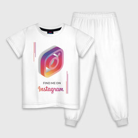 Детская пижама хлопок с принтом Инстаграм Instagram в Белгороде, 100% хлопок |  брюки и футболка прямого кроя, без карманов, на брюках мягкая резинка на поясе и по низу штанин
 | facebook | instagram | инста | инстаграм | платформа | приложение | редактор фотографий | социальная сеть | соцсеть