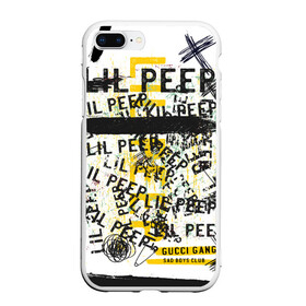 Чехол для iPhone 7Plus/8 Plus матовый с принтом LIL PEEP Vintage Graffiti Wall в Белгороде, Силикон | Область печати: задняя сторона чехла, без боковых панелей | baby | bart | bird | cry | cry baby | cry dead smile | crybaby | gucci gang | lil peep | lil prince | logobombing | love | pattern | pink | граффити | гуччи | зарубежная музыка | лил пип | логобомбинг | любовь | маленький принц | малыш | патт