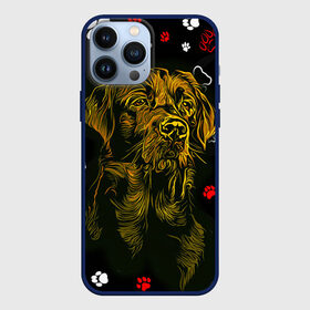 Чехол для iPhone 13 Pro Max с принтом Пёс в Белгороде,  |  | альфа | амега | барсик | волк | волчонок | гаф | зверь | красивая | лабрадор | лайка | лапа | лапы | лис | омега | пёс | сказка | след | следы | собака | фильм | хаски | хуч | щенок