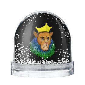 Снежный шар с принтом Lion_art в Белгороде, Пластик | Изображение внутри шара печатается на глянцевой фотобумаге с двух сторон | king | lion | корона | кошка | лев | перья | царь | царь зверей