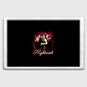 Магнит 45*70 с принтом Nightwish в Белгороде, Пластик | Размер: 78*52 мм; Размер печати: 70*45 | gothic | metall | nightwish | rock | tarja turunen | готические | логотипы рок групп | метал | музыка | найтвиш | рок группы | рокерские | симфоник метал | тарья турунен