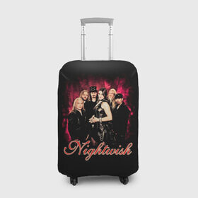 Чехол для чемодана 3D с принтом Nightwish в Белгороде, 86% полиэфир, 14% спандекс | двустороннее нанесение принта, прорези для ручек и колес | gothic | metall | nightwish | rock | tarja turunen | готические | логотипы рок групп | метал | музыка | найтвиш | рок группы | рокерские | симфоник метал | тарья турунен