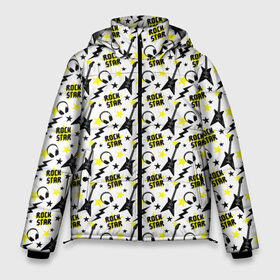 Мужская зимняя куртка 3D с принтом Rock Star в Белгороде, верх — 100% полиэстер; подкладка — 100% полиэстер; утеплитель — 100% полиэстер | длина ниже бедра, свободный силуэт Оверсайз. Есть воротник-стойка, отстегивающийся капюшон и ветрозащитная планка. 

Боковые карманы с листочкой на кнопках и внутренний карман на молнии. | anarchy | hard rock | metal | music | punk rock | punks not dead | rock music | rocker | rocknroll | анархия | гаражный рок | гитара | гранж | металл | музыка | панк рок | рок музыка | рок н ролл | рокер | трэш метал | тяжелый рок | хард рок