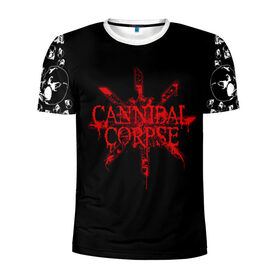 Мужская футболка 3D спортивная с принтом Cannibal Corpse в Белгороде, 100% полиэстер с улучшенными характеристиками | приталенный силуэт, круглая горловина, широкие плечи, сужается к линии бедра | cannibal | cannibal corpse | corpse | trash | алекс уэбстер | брутальный дэт метал | дэт метал | дэтграйнд | пол мазуркевич