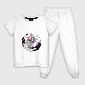 Детская пижама хлопок с принтом Друзья-путешественники в Белгороде, 100% хлопок |  брюки и футболка прямого кроя, без карманов, на брюках мягкая резинка на поясе и по низу штанин
 | Тематика изображения на принте: tera online | арт | большой заяц | большой кролик | девочка зайчик | единорог время | заяц | конь | кролик | лошадь | милая девочка | мистика | попори | рисунок | тера | тера онлайн | фэнтези | часы | элин