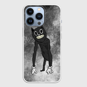 Чехол для iPhone 13 Pro с принтом Cartoon cat в Белгороде,  |  | cartoon cat | crazy | horror | kitty | monster | безумный | враг | животные | зверь | злодей | злой кот | зубы | картун кэт | киска | кот | кошак | монстр | мультяшный кот | оскал | персонаж | страшилки | сумасшедший