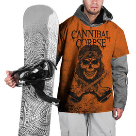 Накидка на куртку 3D с принтом Гитарист в Белгороде, 100% полиэстер |  | cannibal corpse | арт | графика | группа | лого | музыка | постер