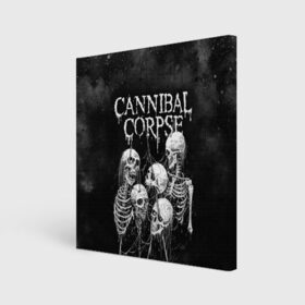 Холст квадратный с принтом Cannibal Corpse в Белгороде, 100% ПВХ |  | canibal corpse | cannibal corpse | death metal | группы | дэт метал | канибал корпс | метал | рок