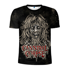 Мужская футболка 3D спортивная с принтом Cannibal Corpse в Белгороде, 100% полиэстер с улучшенными характеристиками | приталенный силуэт, круглая горловина, широкие плечи, сужается к линии бедра | canibal corpse | cannibal corpse | death metal | группы | дэт метал | канибал корпс | метал | рок