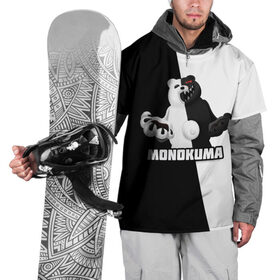 Накидка на куртку 3D с принтом МОНОКУМА в Белгороде, 100% полиэстер |  | anime | danganronpa | enoshima | junko | monokuma | аниме | джунко | игра | манга | медведь | монокума | робот медведь | эношима