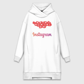 Платье-худи хлопок с принтом Instagram в Белгороде,  |  | facebook | instagram | инста | инстаграм | платформа | приложение | редактор фотографий | социальная сеть | соцсеть