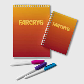 Блокнот с принтом FarCry6 в Белгороде, 100% бумага | 48 листов, плотность листов — 60 г/м2, плотность картонной обложки — 250 г/м2. Листы скреплены удобной пружинной спиралью. Цвет линий — светло-серый
 | crytek | ubisoft | революция | яра
