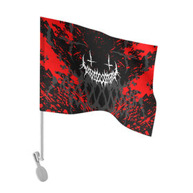 Флаг для автомобиля с принтом GHOSTEMANE в Белгороде, 100% полиэстер | Размер: 30*21 см | america | eric whitney | ghostemane | trash | trash gang | usa | америка | сша | треш | треш генг