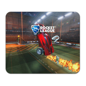 Коврик для мышки прямоугольный с принтом Rocket League в Белгороде, натуральный каучук | размер 230 х 185 мм; запечатка лицевой стороны | cars | game | games | rocket league | гонка | гонки | машина | машины | рокет лига