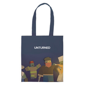 Шоппер 3D с принтом Unturned в Белгороде, 100% полиэстер | Плотность: 200 г/м2; Размер: 34×35 см; Высота лямок: 30 см | Тематика изображения на принте: survival | unturned | zombie | антюрнд | антюрнед | выживание | игра про зомби | стим