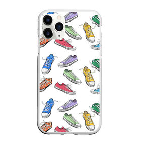 Чехол для iPhone 11 Pro Max матовый с принтом Кеды / Sneakers в Белгороде, Силикон |  | half sneakers | shoes | sneakers | кеды | крассы | кроссовки | обувь | полукеды | спорт