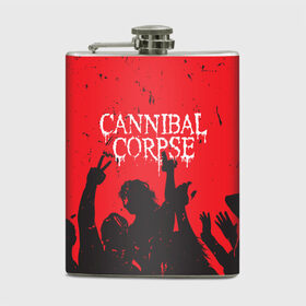 Фляга с принтом Cannibal Corpse | Труп Каннибала (Z) в Белгороде, металлический корпус | емкость 0,22 л, размер 125 х 94 мм. Виниловая наклейка запечатывается полностью | Тематика изображения на принте: cannibal | cannibal corpse | corpse | death metal | deathgrind | алекс уэбстер | брутальный дэт метал | дэт метал | дэтграйнд | пол мазуркевич | роб барретт | труп каннибала