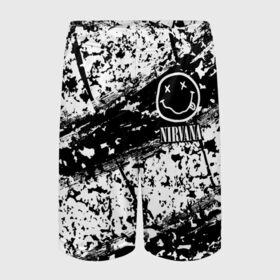 Детские спортивные шорты 3D с принтом NIRVANA / НИРВАНА в Белгороде,  100% полиэстер
 | пояс оформлен широкой мягкой резинкой, ткань тянется
 | Тематика изображения на принте: cobain | kurt | lithium | logo | music | nirvana | nirwana | rock | smile | кобейн | курт | лого | логотип | музыка | нирвана | рок | смайл | смайлик | улыбка