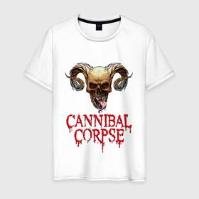Мужская футболка хлопок с принтом Cannibal Corpse Труп Каннибала (Z) в Белгороде, 100% хлопок | прямой крой, круглый вырез горловины, длина до линии бедер, слегка спущенное плечо. | cannibal | cannibal corpse | corpse | death metal | deathgrind | demon | devil | алекс уэбстер | брутальный дэт метал | демон | дэт метал | дэтграйнд | пол мазуркевич | роб барретт | труп каннибала | череп