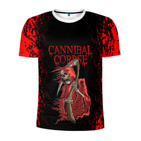 Мужская футболка 3D спортивная с принтом Cannibal Corpse | Труп Каннибала (Z) в Белгороде, 100% полиэстер с улучшенными характеристиками | приталенный силуэт, круглая горловина, широкие плечи, сужается к линии бедра | cannibal | cannibal corpse | corpse | death metal | deathgrind | алекс уэбстер | брутальный дэт метал | дэт метал | дэтграйнд | пол мазуркевич | роб барретт | труп каннибала