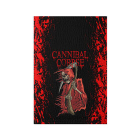 Обложка для паспорта матовая кожа с принтом Cannibal Corpse | Труп Каннибала (Z) в Белгороде, натуральная матовая кожа | размер 19,3 х 13,7 см; прозрачные пластиковые крепления | cannibal | cannibal corpse | corpse | death metal | deathgrind | алекс уэбстер | брутальный дэт метал | дэт метал | дэтграйнд | пол мазуркевич | роб барретт | труп каннибала
