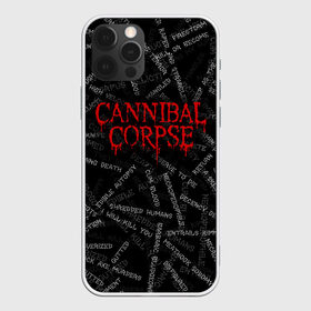 Чехол для iPhone 12 Pro Max с принтом Cannibal Corpse | Songs (Z) в Белгороде, Силикон |  | cannibal | cannibal corpse | corpse | death metal | deathgrind | алекс уэбстер | брутальный дэт метал | дэт метал | дэтграйнд | пол мазуркевич | роб барретт | труп каннибала