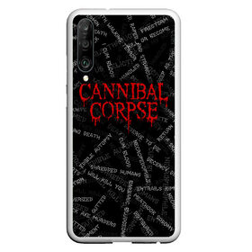 Чехол для Honor P30 с принтом Cannibal Corpse | Songs (Z) в Белгороде, Силикон | Область печати: задняя сторона чехла, без боковых панелей | cannibal | cannibal corpse | corpse | death metal | deathgrind | алекс уэбстер | брутальный дэт метал | дэт метал | дэтграйнд | пол мазуркевич | роб барретт | труп каннибала