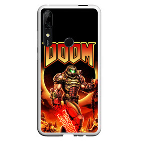 Чехол для Honor P Smart Z с принтом DOOM Eternal в Белгороде, Силикон | Область печати: задняя сторона чехла, без боковых панелей | doom | doom eternal | part two | the ancient gods | дум | игры | монстры