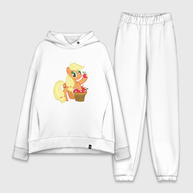 Женский костюм хлопок Oversize с принтом Applejack в Белгороде,  |  | applejack | friendship | mylittlepony | twilight sparkle | waifu | вайфу | дружба это магия | кони | моя маленькая пони | мультфильм | пони | эплджек