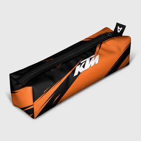 Пенал 3D с принтом KTM | КТМ в Белгороде, 100% полиэстер | плотная ткань, застежка на молнии | enduro | ktm | moto | moto sport | motocycle | orange | sportmotorcycle | ктм | мото | мото спорт | мотоспорт | оранжевый | спорт мото