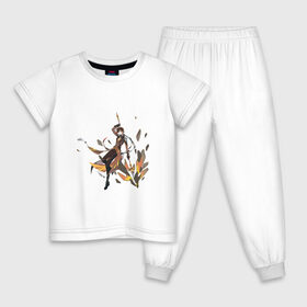 Детская пижама хлопок с принтом Чжун Ли в деле в Белгороде, 100% хлопок |  брюки и футболка прямого кроя, без карманов, на брюках мягкая резинка на поясе и по низу штанин
 | арт | в деле | милый парень | моракс | рисунок | чжун ли
