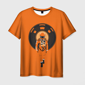 Мужская футболка 3D с принтом Космонавт в Белгороде, 100% полиэфир | прямой крой, круглый вырез горловины, длина до линии бедер | cosmonaut | cosmos | moon | planet | saturn | space | spacesuit | космонавт | космос | луна | планета | сатурн | скафандр