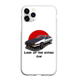 Чехол для iPhone 11 Pro Max матовый с принтом Land of the rising sun в Белгороде, Силикон |  | ae86 | drift | hachiroku | initial d | trueno | инициал ди | хачироку