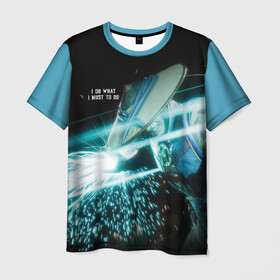 Мужская футболка 3D+ с принтом RAIDEN в Белгороде, 100% микрофибра | круглый вырез горловины, длина до линии бедер | kitana | mortal kombat | raiden | scorpion | shaokahn | sonia | subzero | vdgerir | китана | мортал комбат | райден | саб зиро | скорпион | чао хан