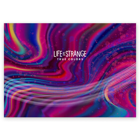 Поздравительная открытка с принтом Life is Strange True Colors в Белгороде, 100% бумага | плотность бумаги 280 г/м2, матовая, на обратной стороне линовка и место для марки
 | amberprice | art | chloeprice | chris | colors | daniel | danieldiaz | is | life | lifeisstrange | lifeisstrange3 | lifeisstrangebeforethestorm | lifeisstrangegame | lis | lis3 | maxcaulfield | pricefield | rachelamber | sean | seandiaz | strange