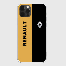 Чехол для iPhone 12 Pro Max с принтом Renault Passion for life в Белгороде, Силикон |  | Тематика изображения на принте: line | renault | reno | yellow | дорога | желтая | лайв | лайн | лайф | линия | пассион | полоса | разметка | рено | фор